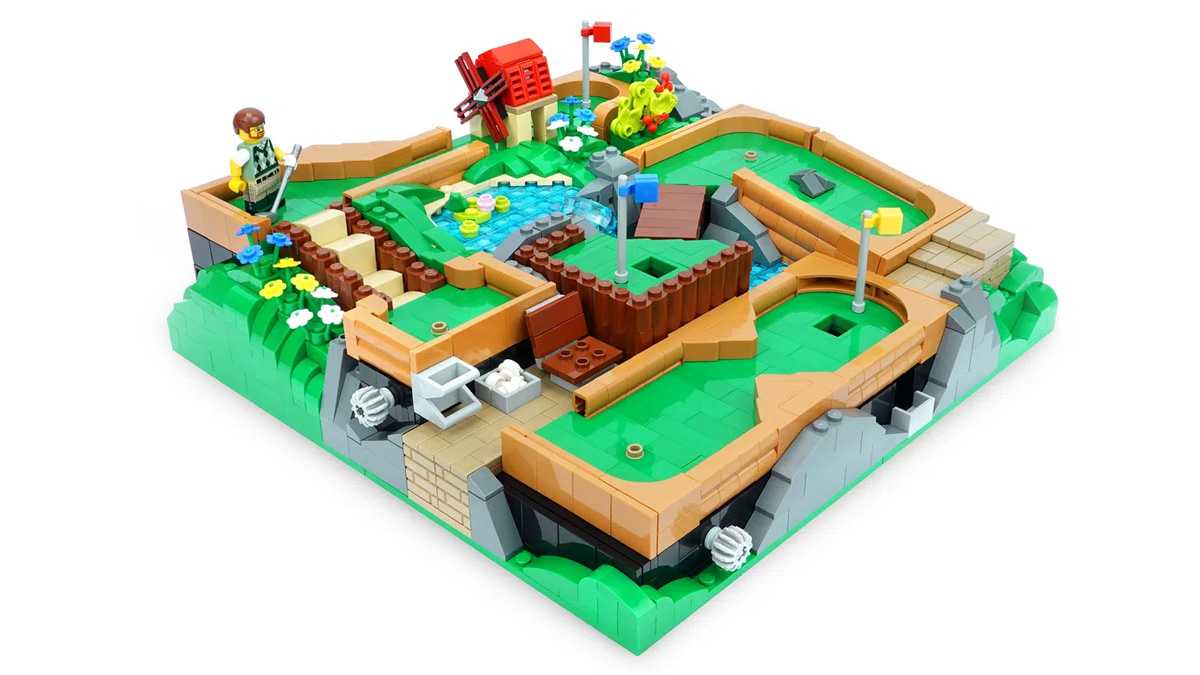 レゴアイデアで『遊んで楽しい！動くミニゴルフコース』が製品化レビュー進出！2021年第2回1万サポート獲得デザイン紹介