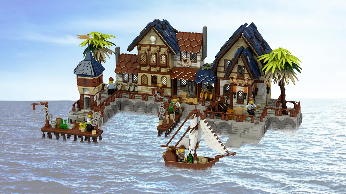 MEDIEVAL HARBOR Achieves 10K Support on LEGO IDEAS