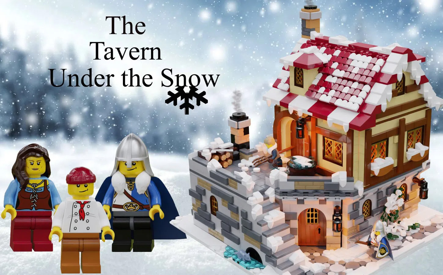 THE TAVERN UNDER THE SNOW Achieves 10K Support on LEGO IDEAS