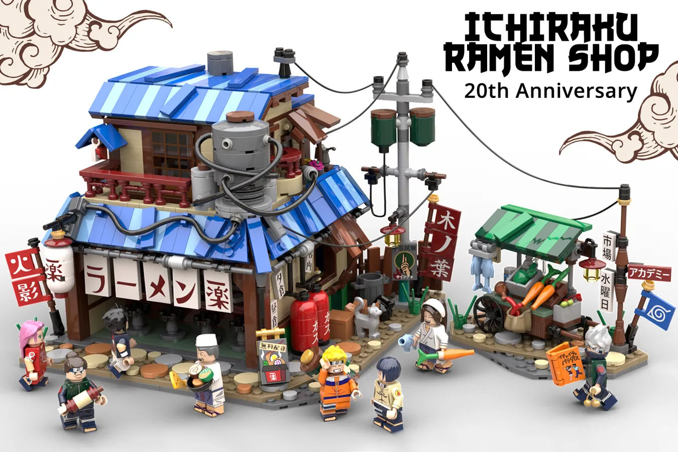  NARUTO: ICHIRAKU RAMEN SHOP Achieves 10K Support on LEGO IDEAS