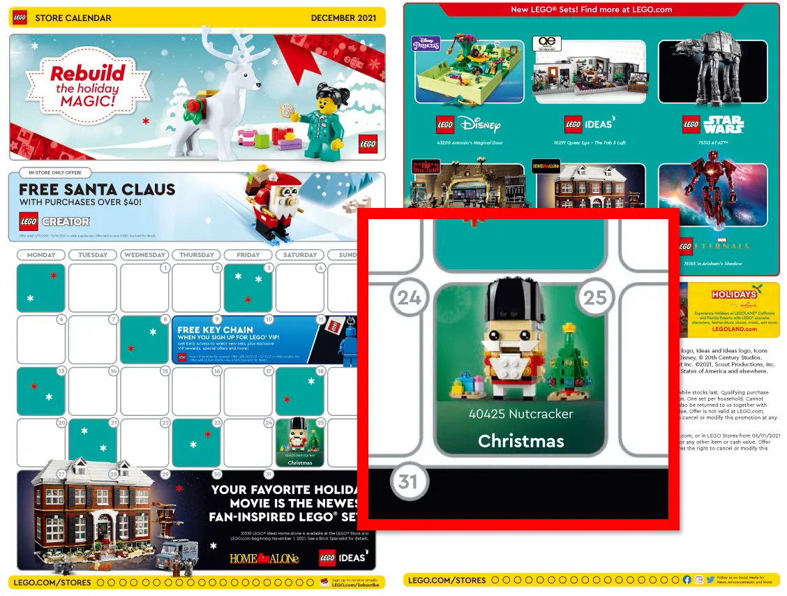 December LEGO Store Promotioin and GWP | 2021