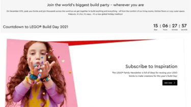 Join the Build Party “LEGO Build Day” on Dec 27th 2021