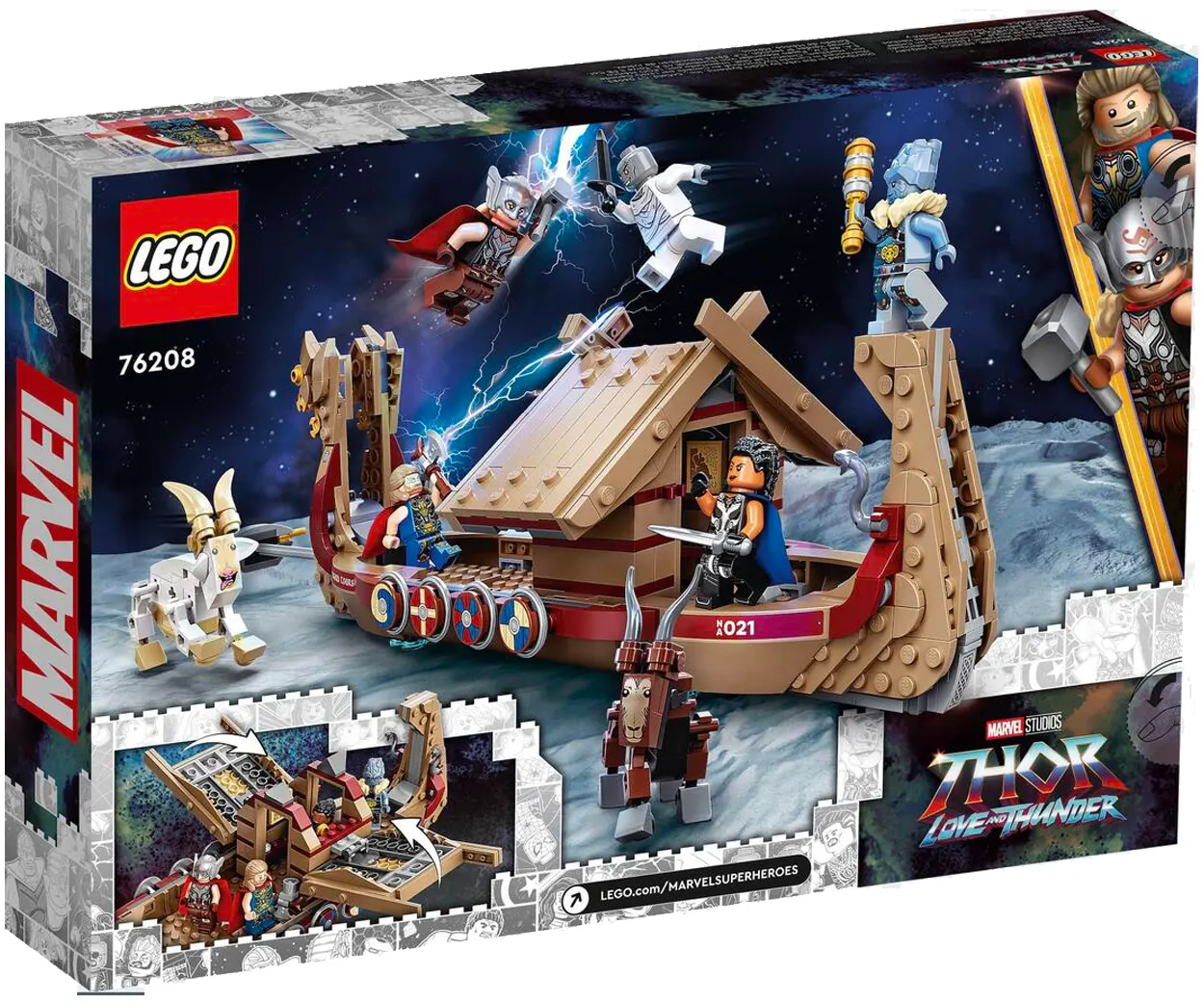 LEGO Marvel 76208 The Goat Boat Officially Revealed | New set for April 26th 2022