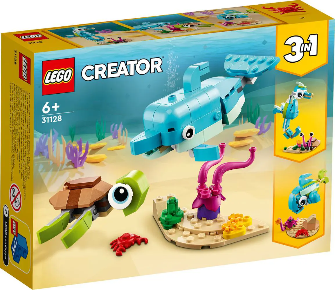 LEGO CREATOR Dolphin and Turtle 31128