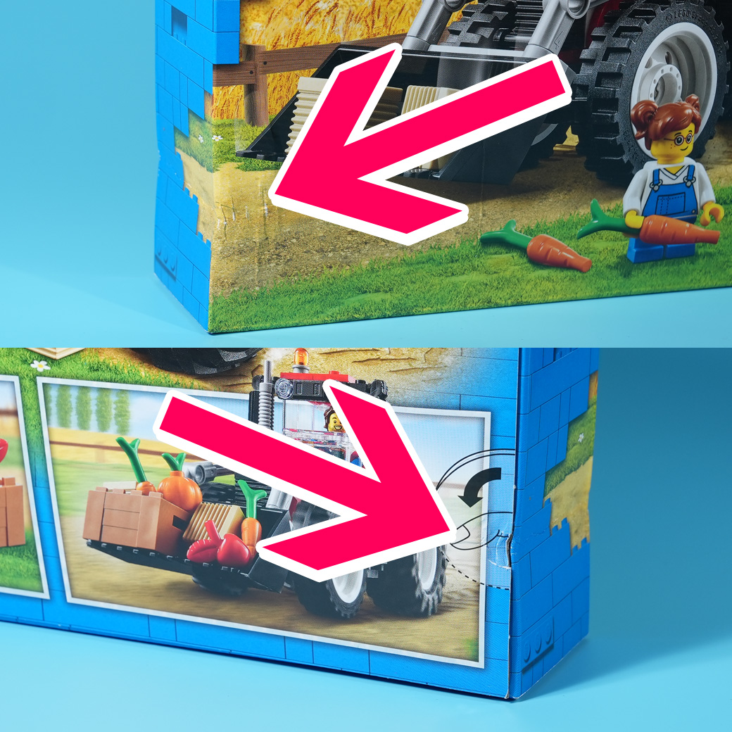 How the Box Looks Like? Review for LEGO City Tractor 60287 bought from Amazon Outlet