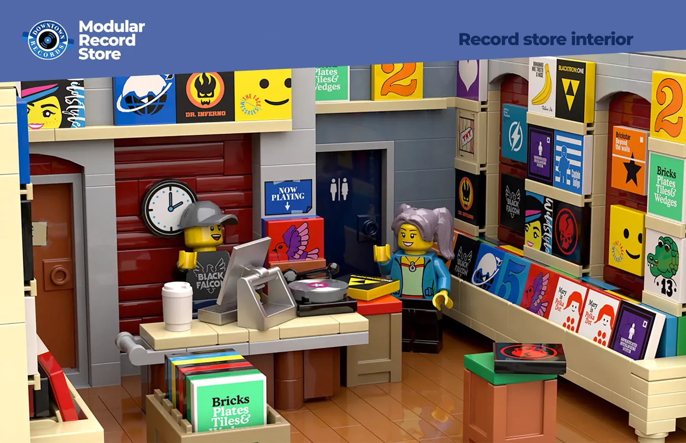 Donwtown Records Achieves 10K Support on LEGO IDEAS