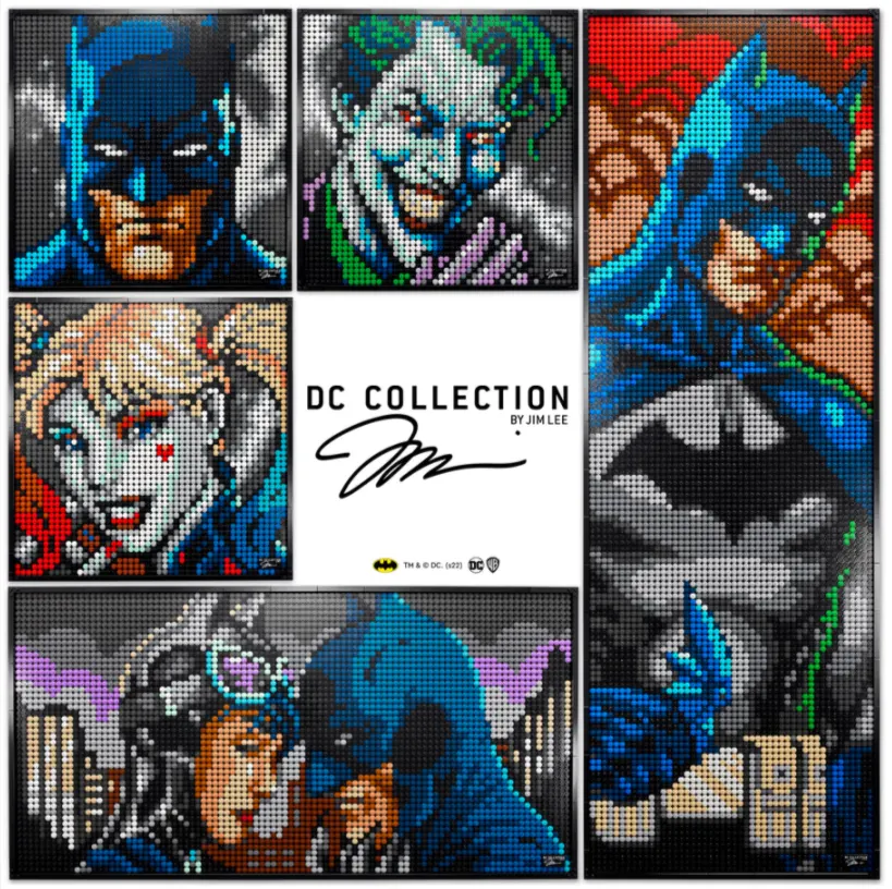 LEGO ART Jim Lee Batman™ Collection Officially Revealed | New set for March 1st 2022