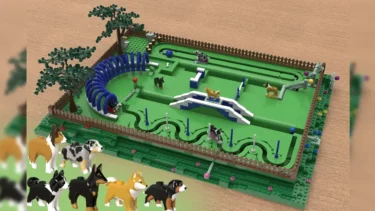 DOGS' FUN PARK - PLAYABLE DOG RUN | LEGO(R)IDEAS 10K Design for 2022 3rd Review