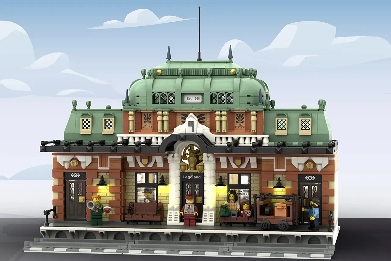 LEGOLAND CENTRAL STATION 10K Design Advanced to LEGO (R) IDEAS 2023 1st Review