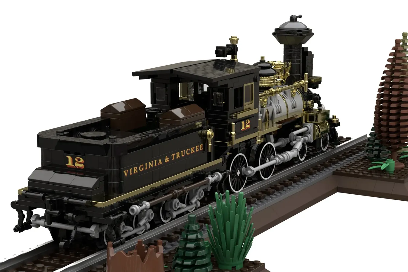 V.&T.R.R. #12, GENOA | LEGO(R)IDEAS 10K Design for 2023 1st Review