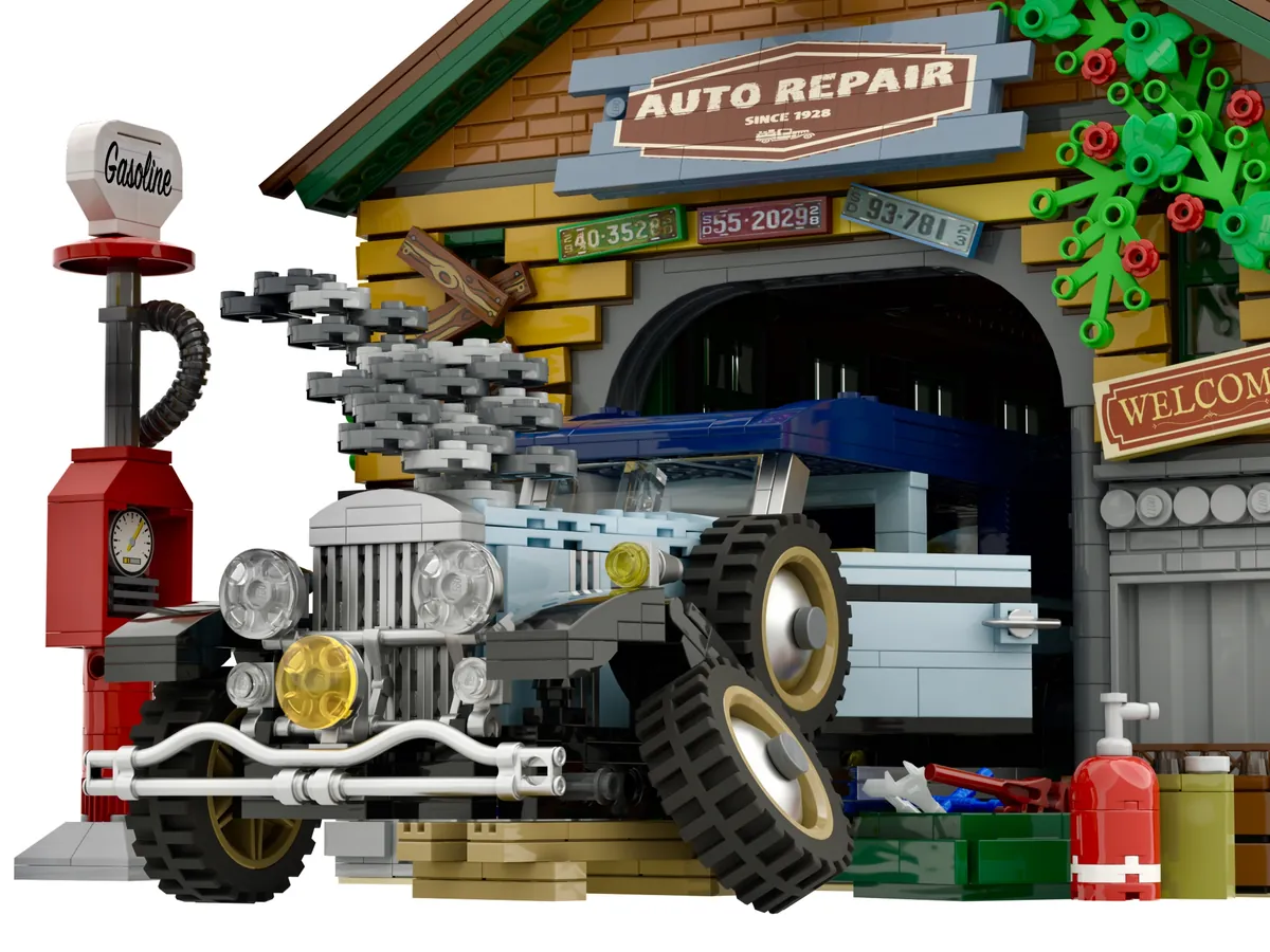 LEGO ® Repair garage” advances into product review: 2022 2nd 10,000 support acquisition design introduction