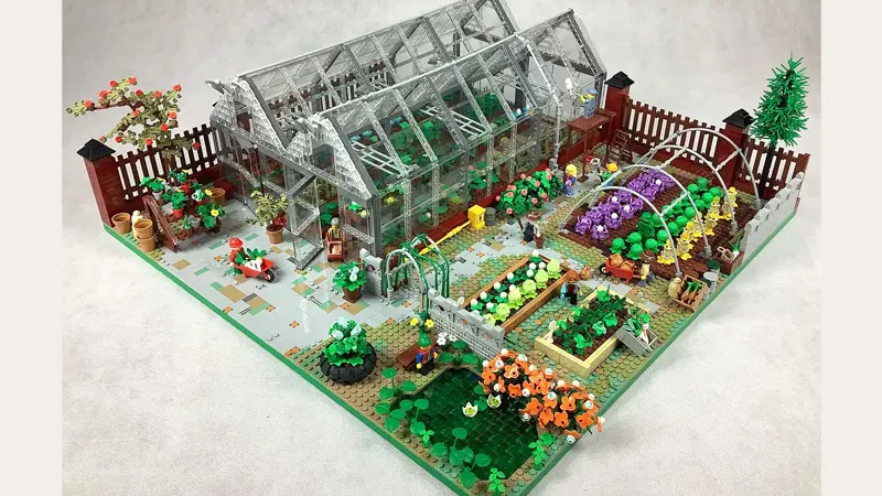 THE GARDEN AND GREENHOUSE Achieves 10K Support on LEGO IDEAS