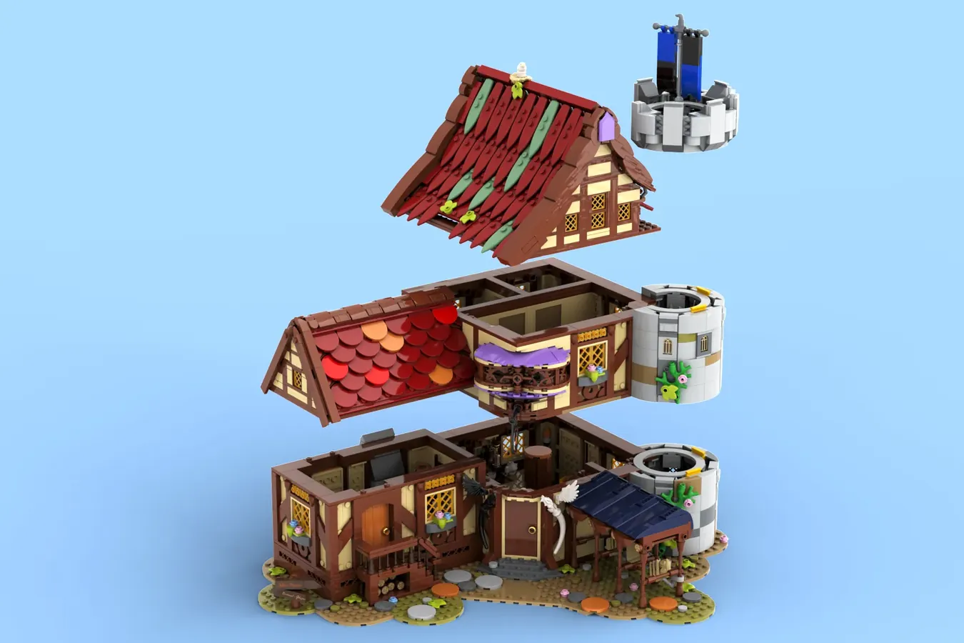 LEGO® Protected Medieval Inn” enters product review: 2022 second 10,000 support design introduction