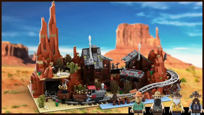 LEGO WILD WEST MINE Achieves 10K Supports on LEGO IDEAS