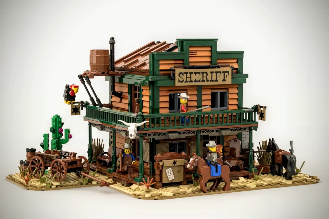 SHERIFF'S OFFICE - WILD WEST Achieves 10K Support on LEGO IDEAS