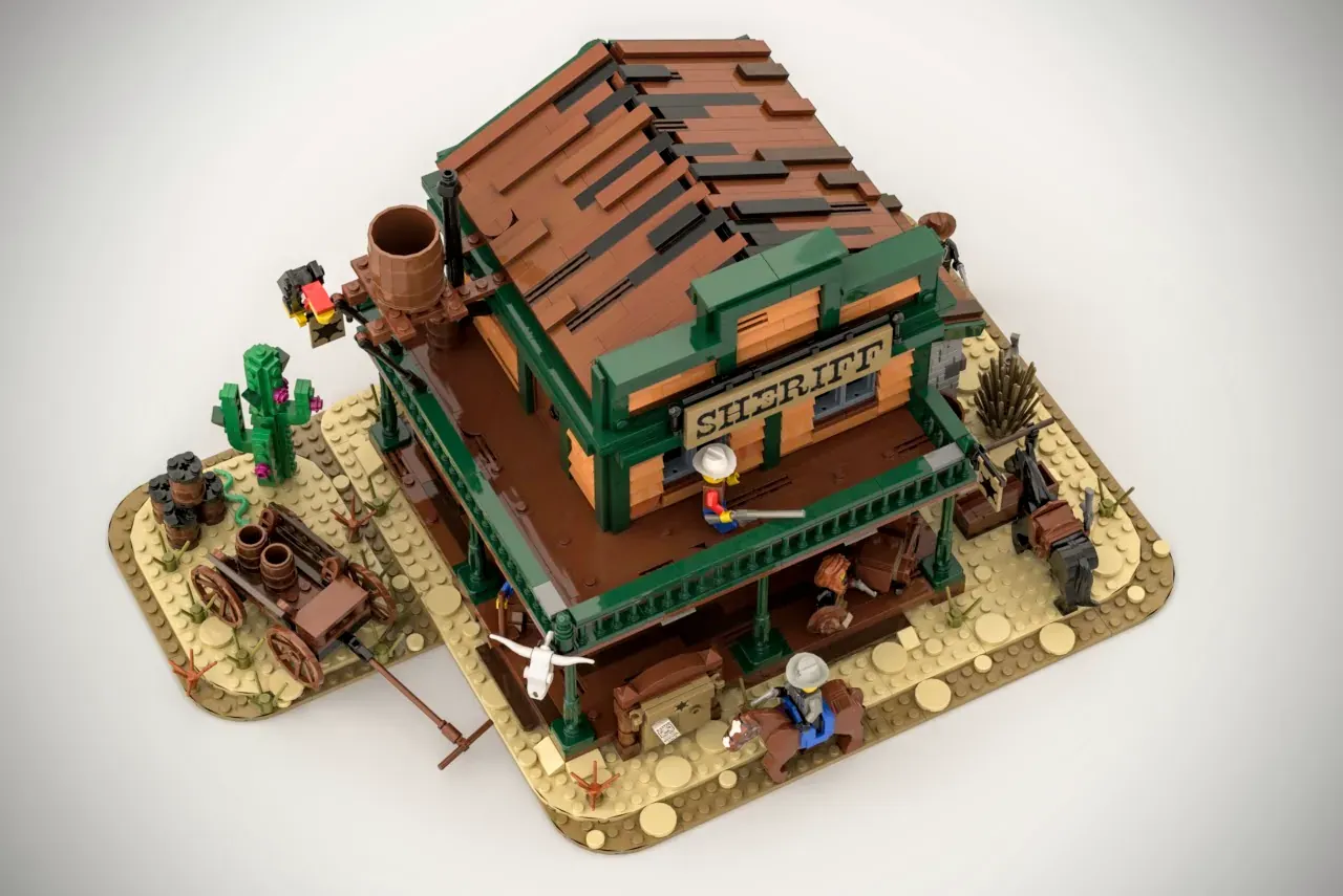 SHERIFF'S OFFICE - WILD WEST Achieves 10K Support on LEGO IDEAS