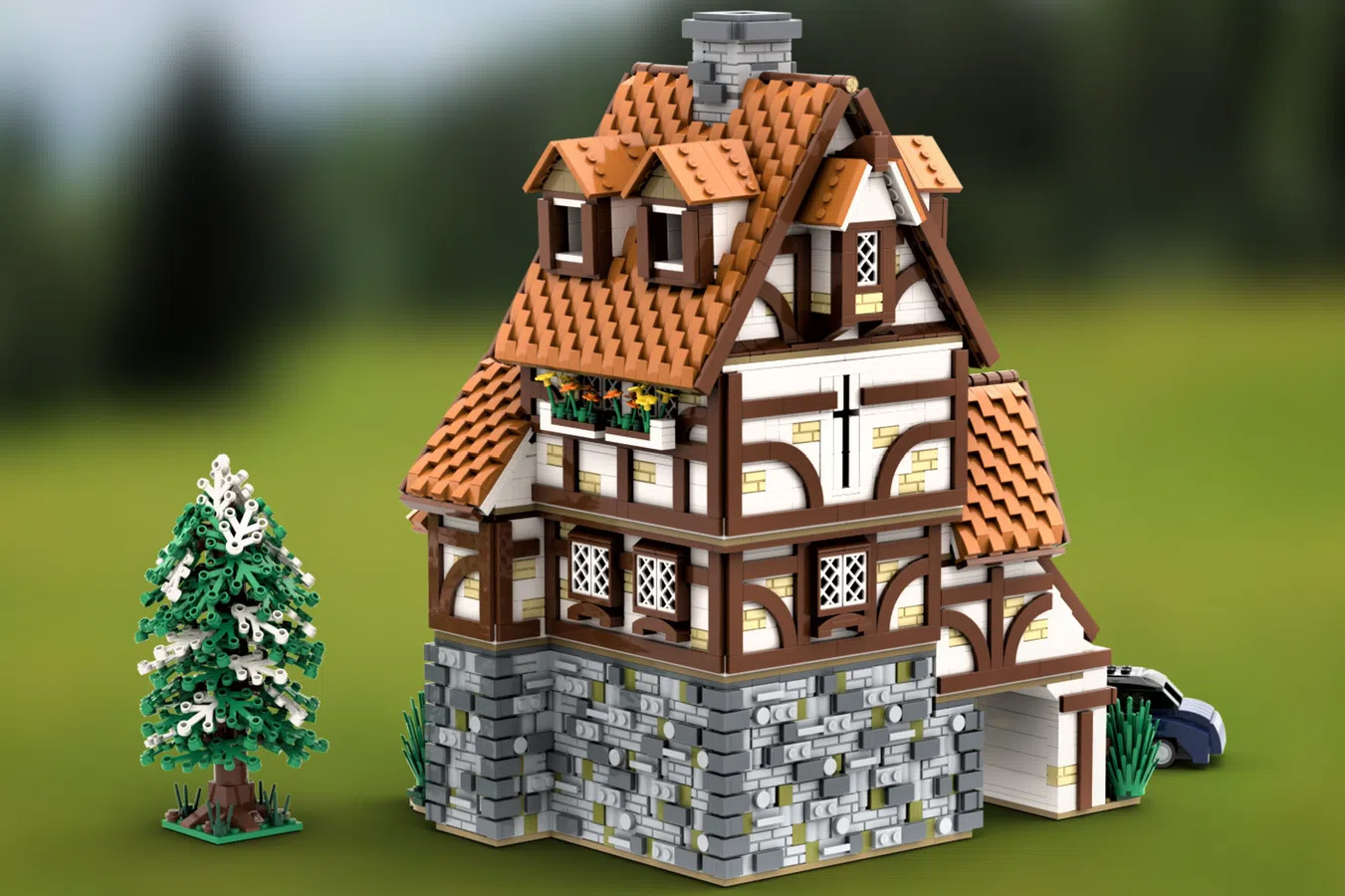 TRADITIONAL GERMAN COTTAGE Achieves 10K Support on LEGO IDEAS