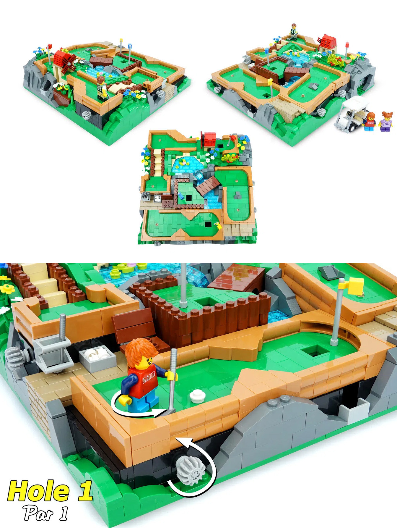WORKING MINI GOLF COURSE Achieves 10K Support on LEGO IDEAS
