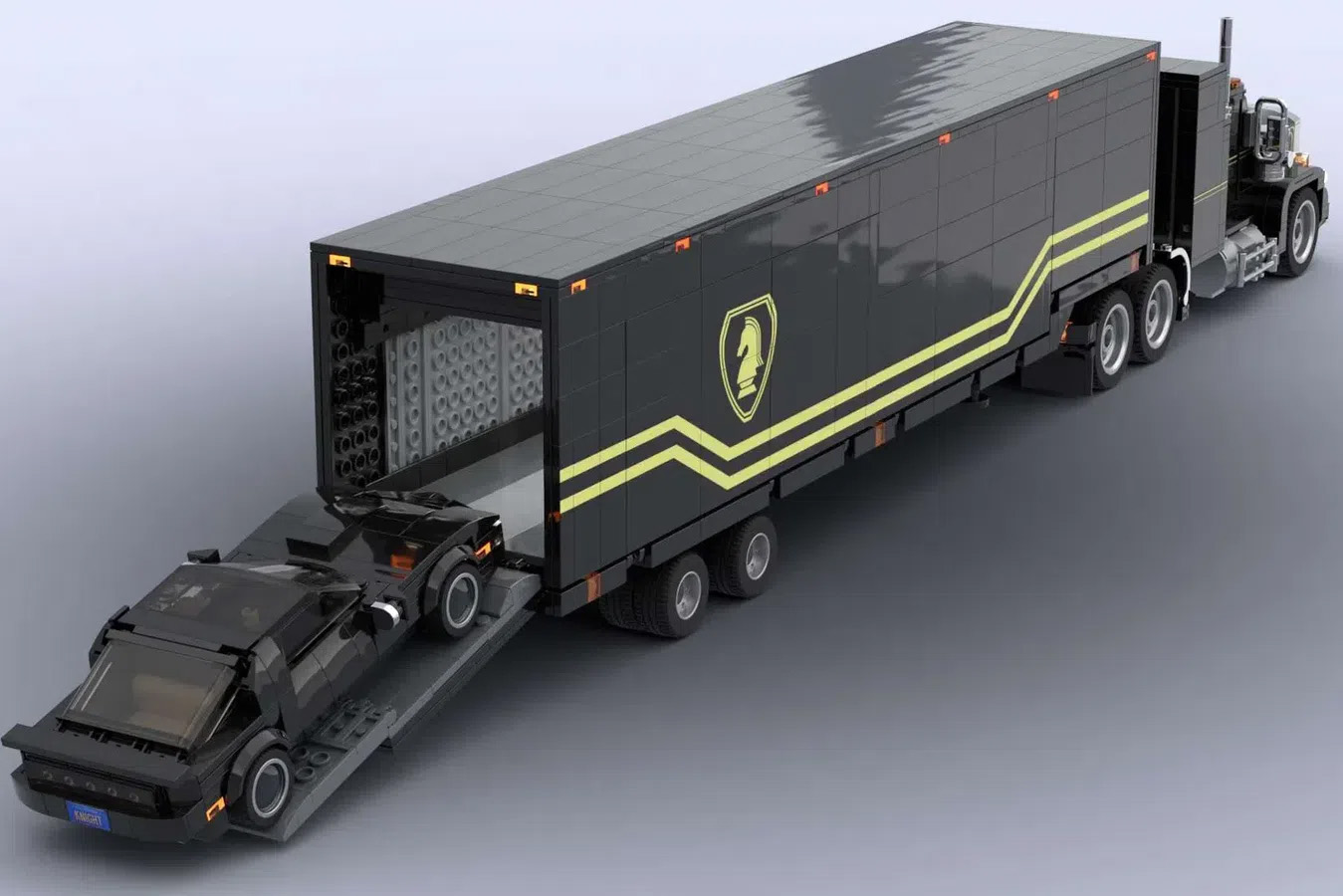 KNIGHT RIDER: KITT AND THE FLAG MOBILE COMMAND UNIT Achieves 10K Support on LEGO IDEAS