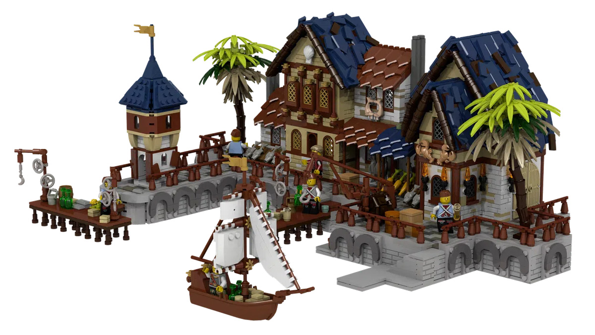 MEDIEVAL HARBOR Achieves 10K Support on LEGO IDEAS