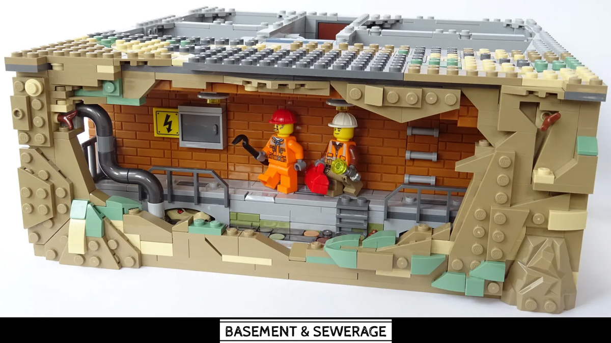 BASEMENT & SEWERAGE Achieves 10K Support on LEGO IDEAS