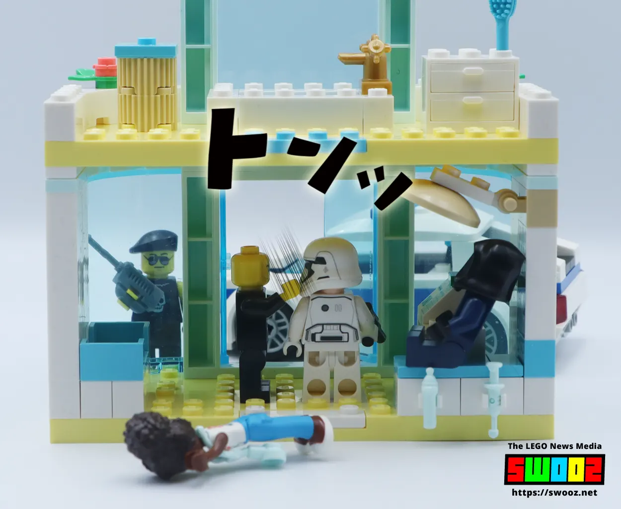 LEGO 41695 Pet Clinic with New Double Doors Review | Statham and Cat Appear