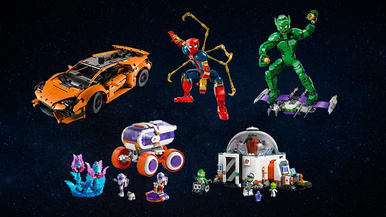 Spring LEGO® Pre-Orders Begin: 'Spider-Man / Space / Lamborghini' New Products Set for April Release