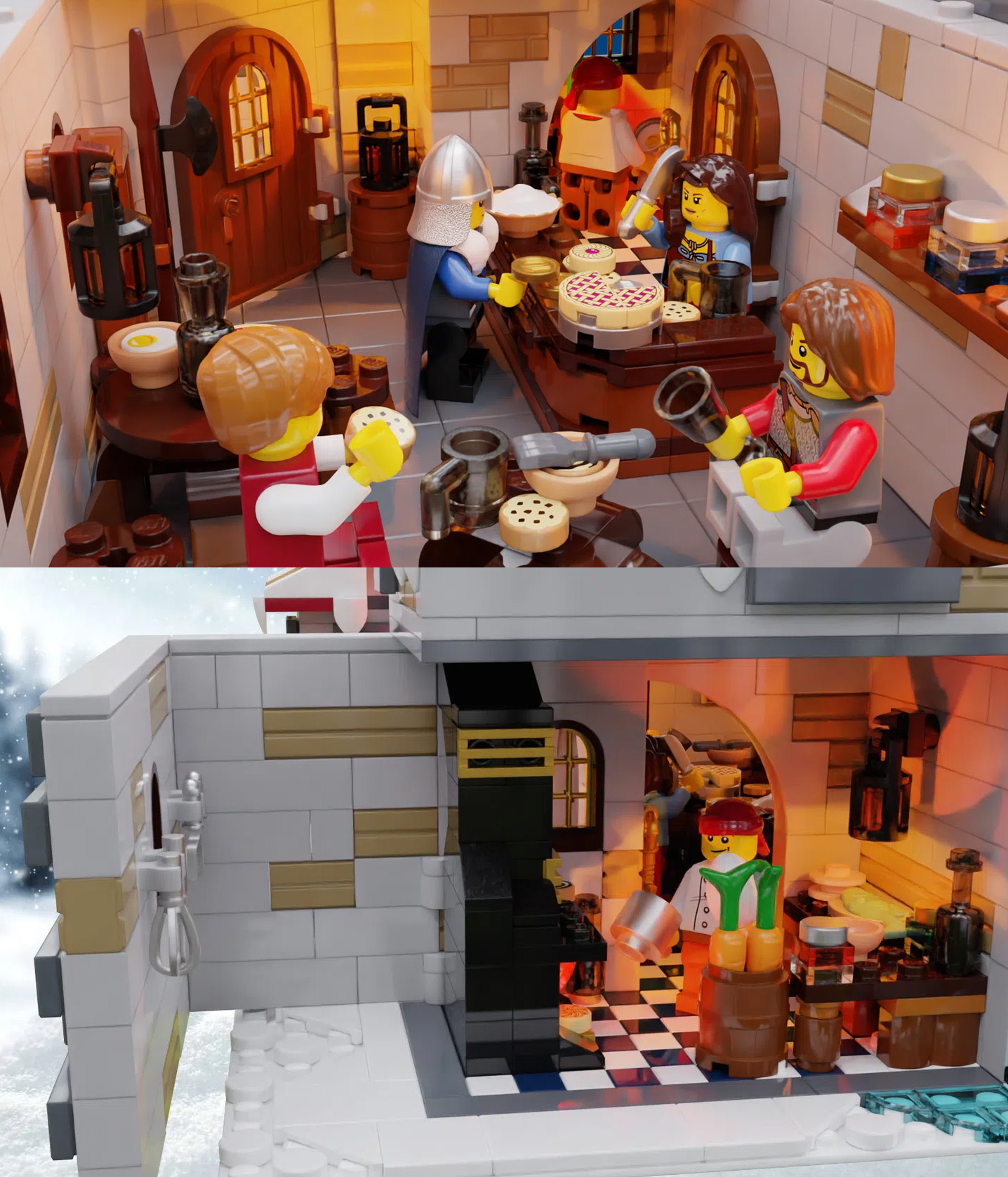 THE TAVERN UNDER THE SNOW Achieves 10K Support on LEGO IDEAS